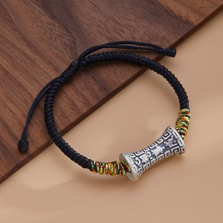 999 Silver Smooth Sailing Hand-woven Bracelet
