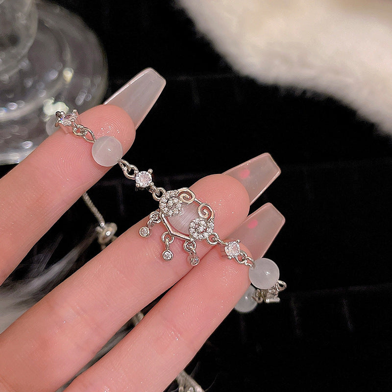 New zircon pearl niche versatile high-end love bracelet