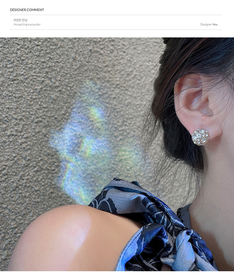 Super flash design magnetic non-pierced ear bone clip personality earrings