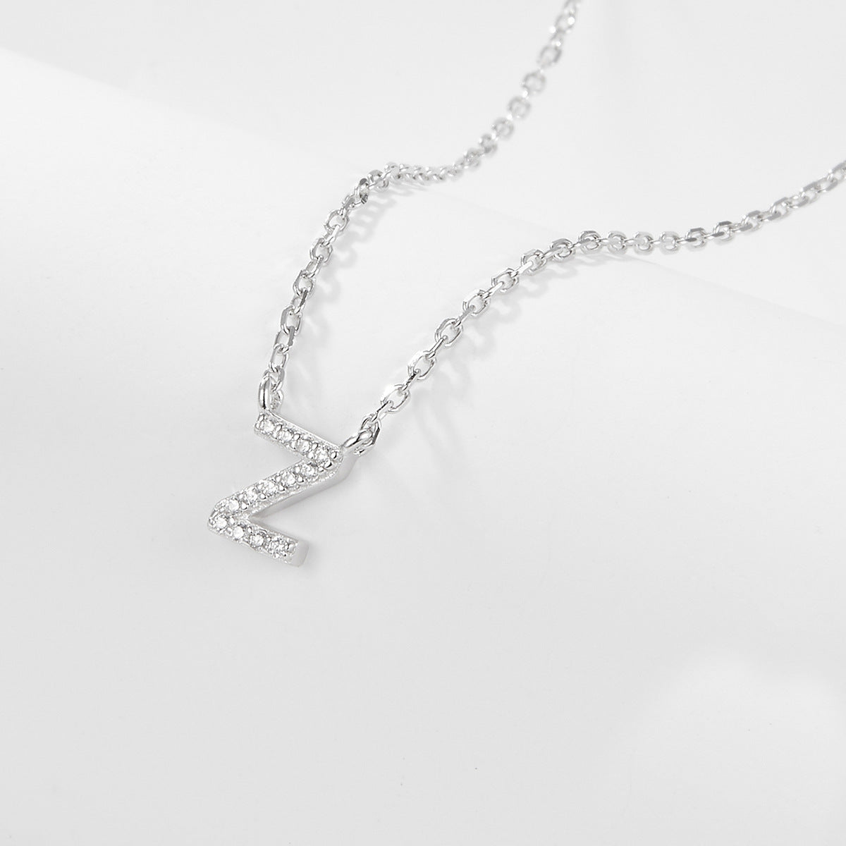 925 sterling silver 26 letter necklace light luxury high-end clavicle chain