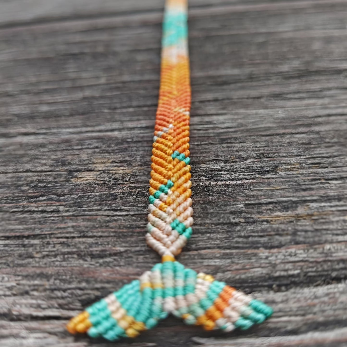 Dunhuang Mogao Grottoes style hand-woven fishtail blessing bracelet
