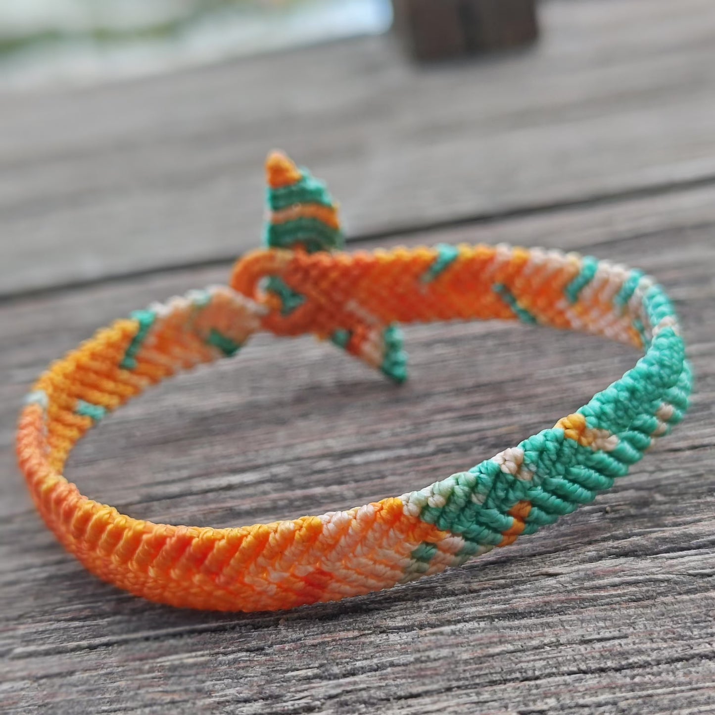 Dunhuang Mogao Grottoes style hand-woven fishtail blessing bracelet