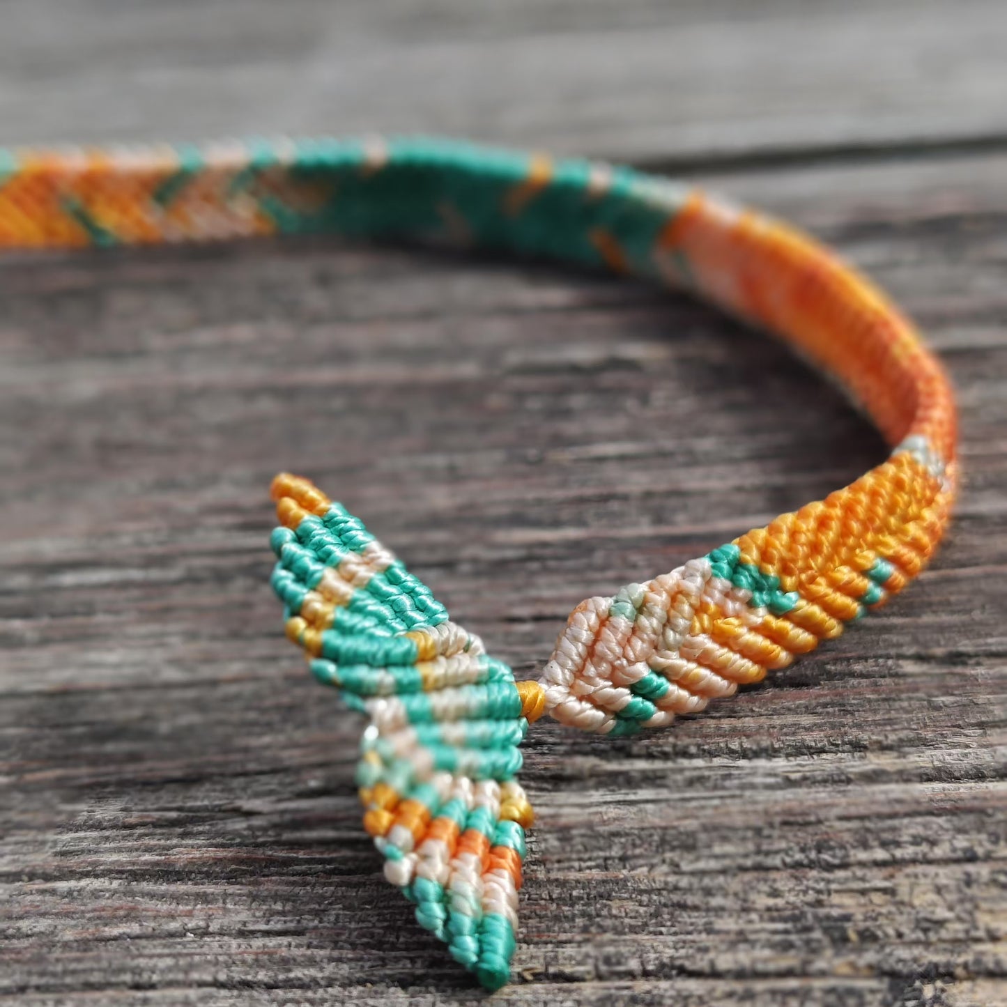 Dunhuang Mogao Grottoes style hand-woven fishtail blessing bracelet