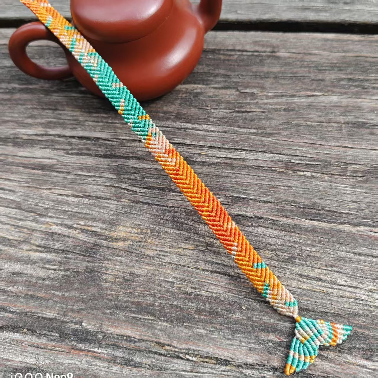 Dunhuang Mogao Grottoes style hand-woven fishtail blessing bracelet