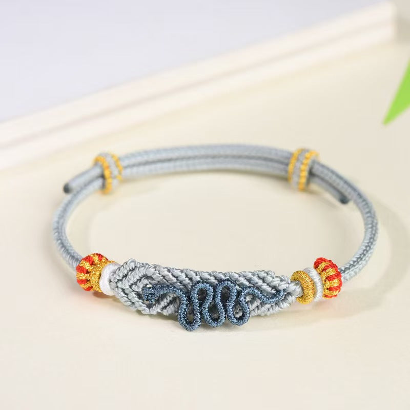 Handmade Braided Rope Bracelet snake knot