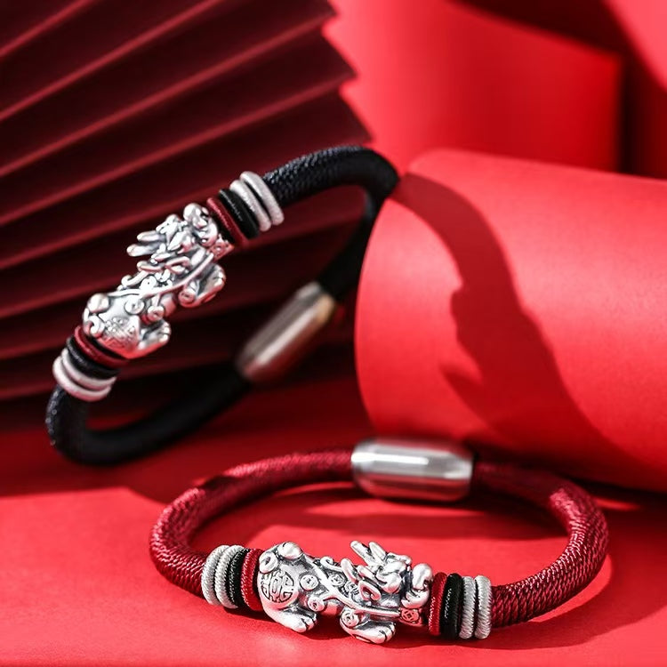 925 Sterling Silver Pi Yao Guardian Bracelet