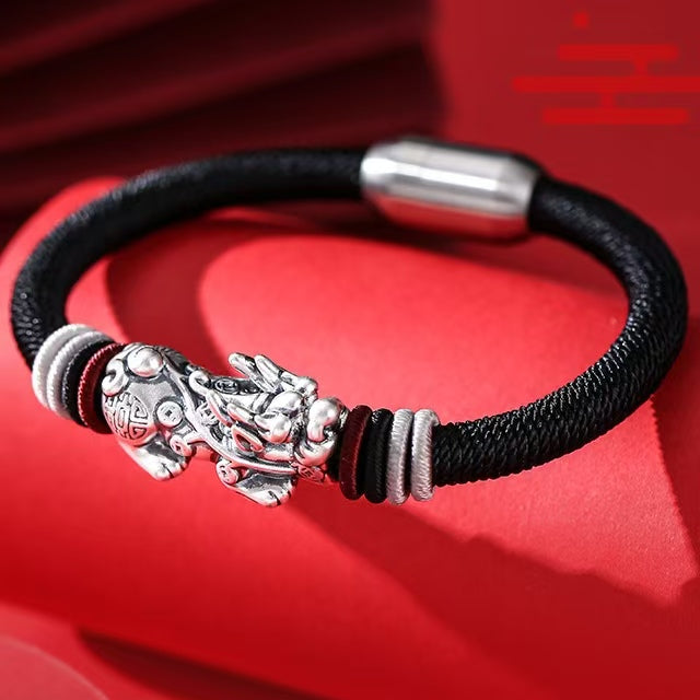 925 Sterling Silver Pi Yao Guardian Bracelet