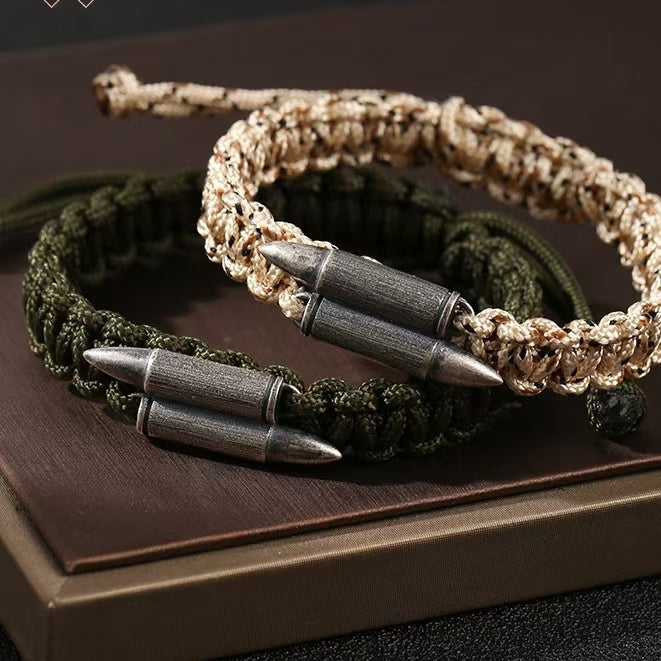 925 Silver Bullet Paracord Bracelet