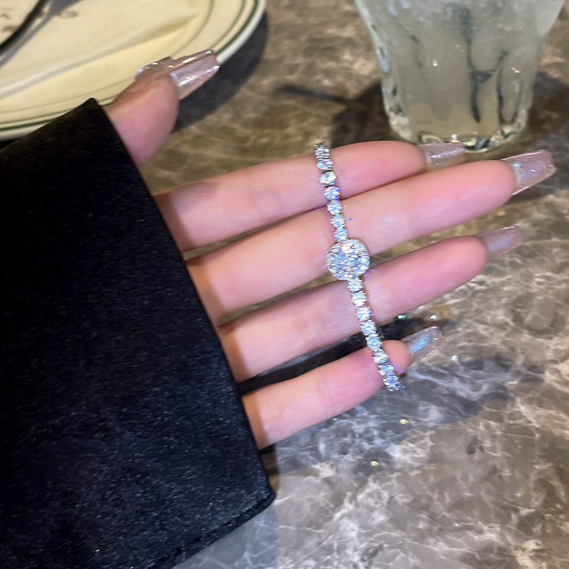 New zircon pearl niche versatile high-end love bracelet
