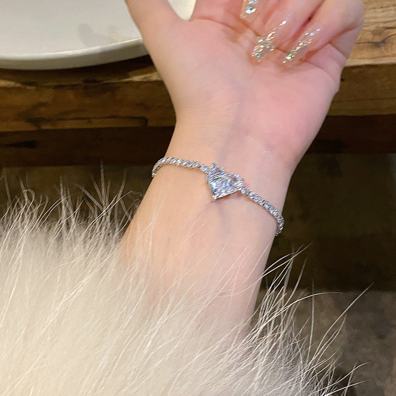 New zircon pearl niche versatile high-end love bracelet