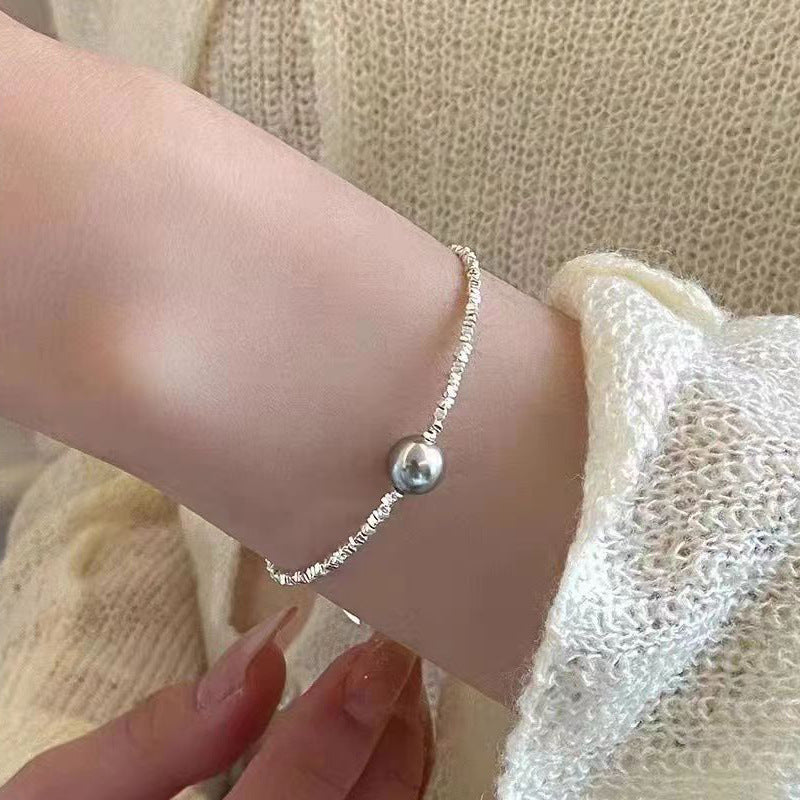 New zircon pearl niche versatile high-end love bracelet