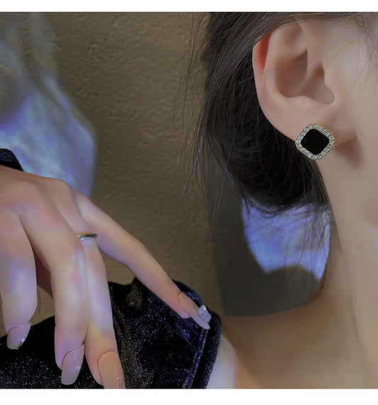 925 silver needle ins trend simple geometric earrings