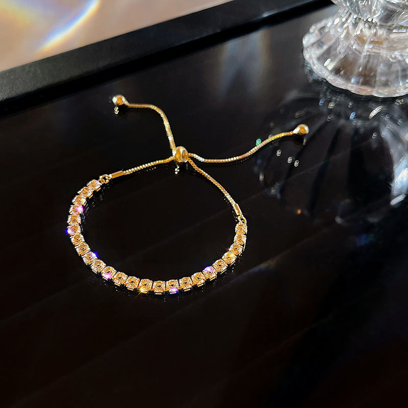 New zircon pearl niche versatile high-end love bracelet