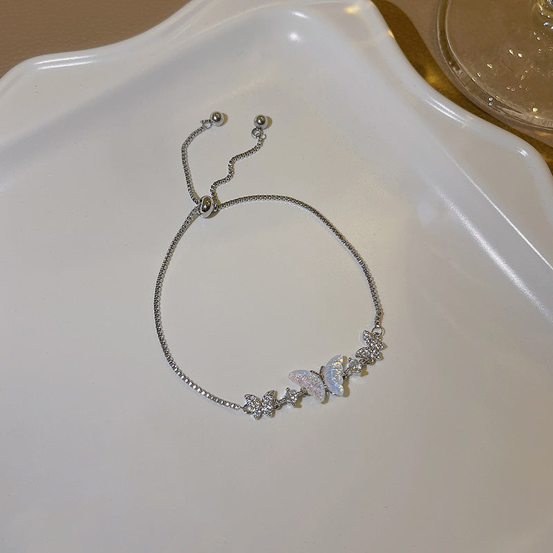 New zircon pearl niche versatile high-end love bracelet