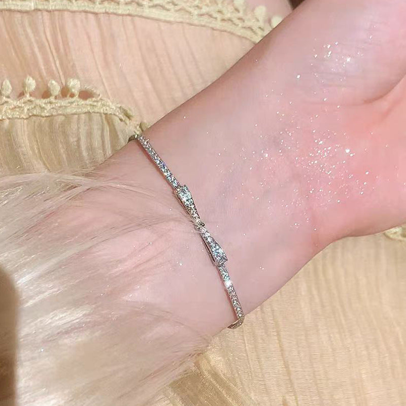 New zircon pearl niche versatile high-end love bracelet