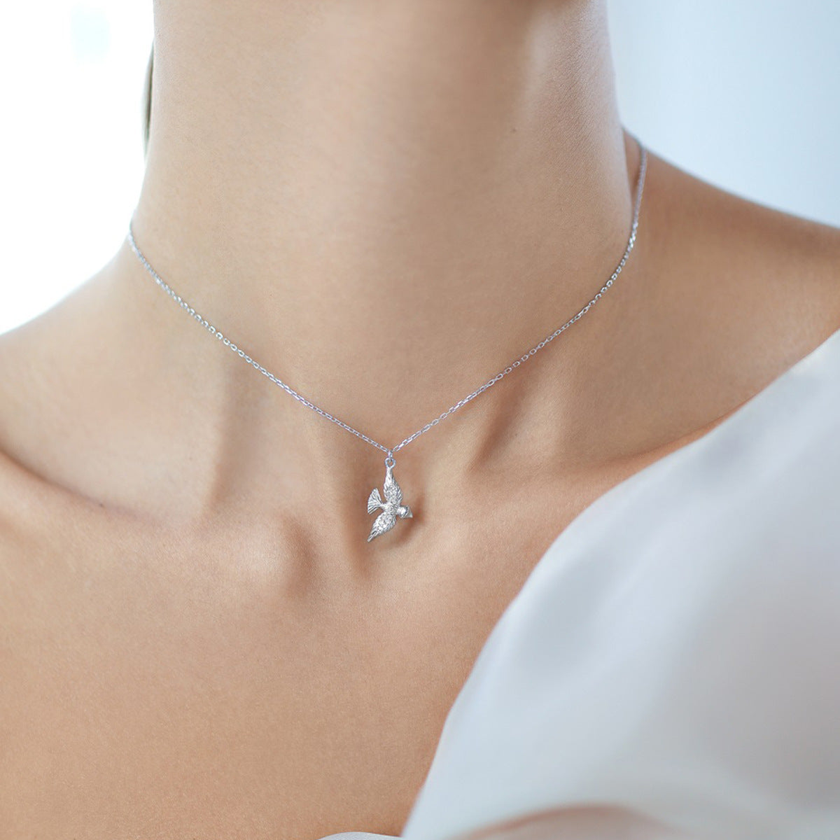 925 sterling silver peace dove necklace bracelet earrings dove set