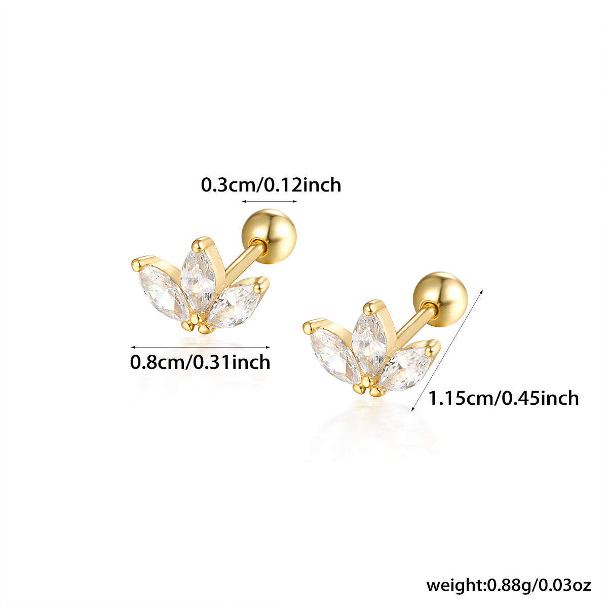 925 sterling silver earrings with various styles