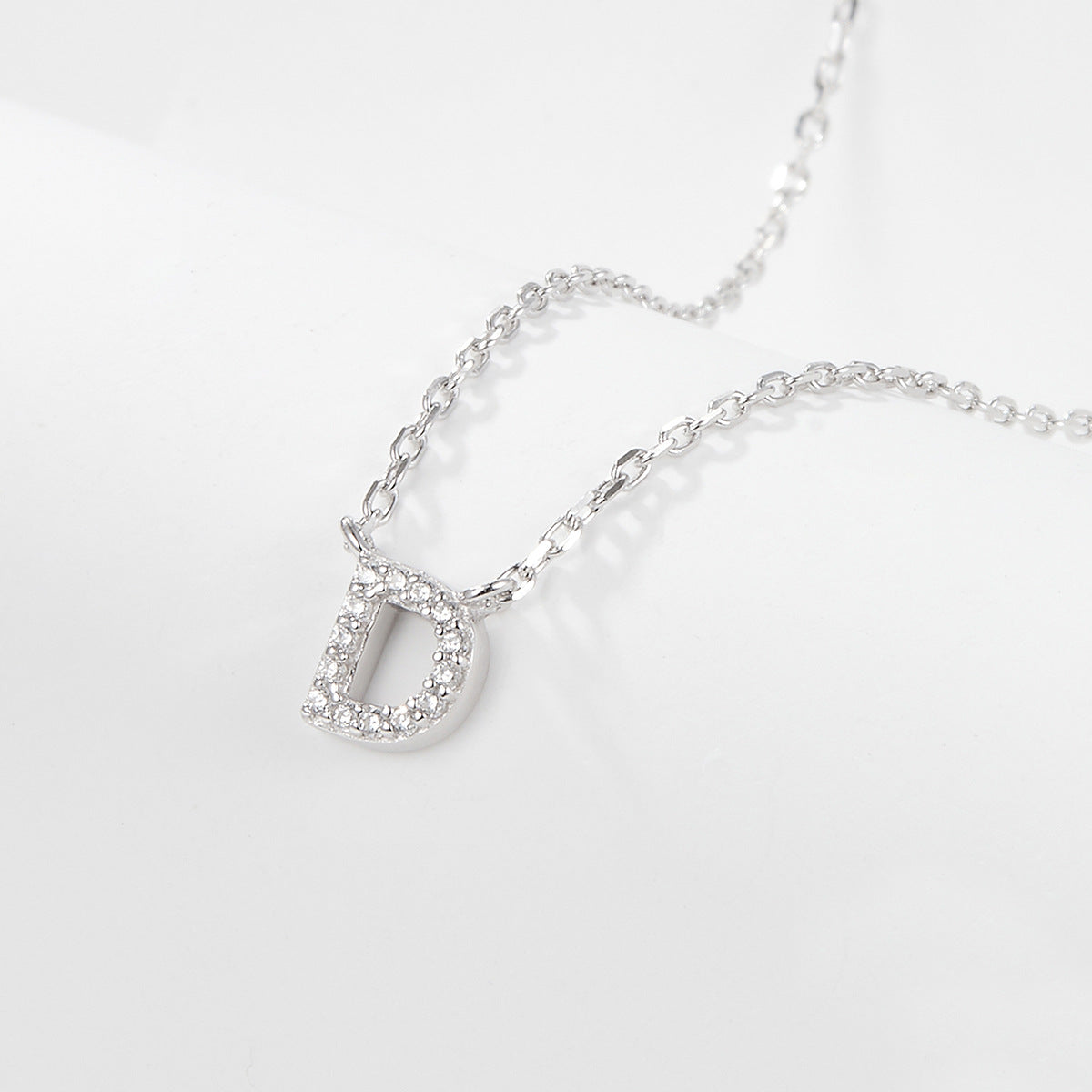 925 sterling silver 26 letter necklace light luxury high-end clavicle chain