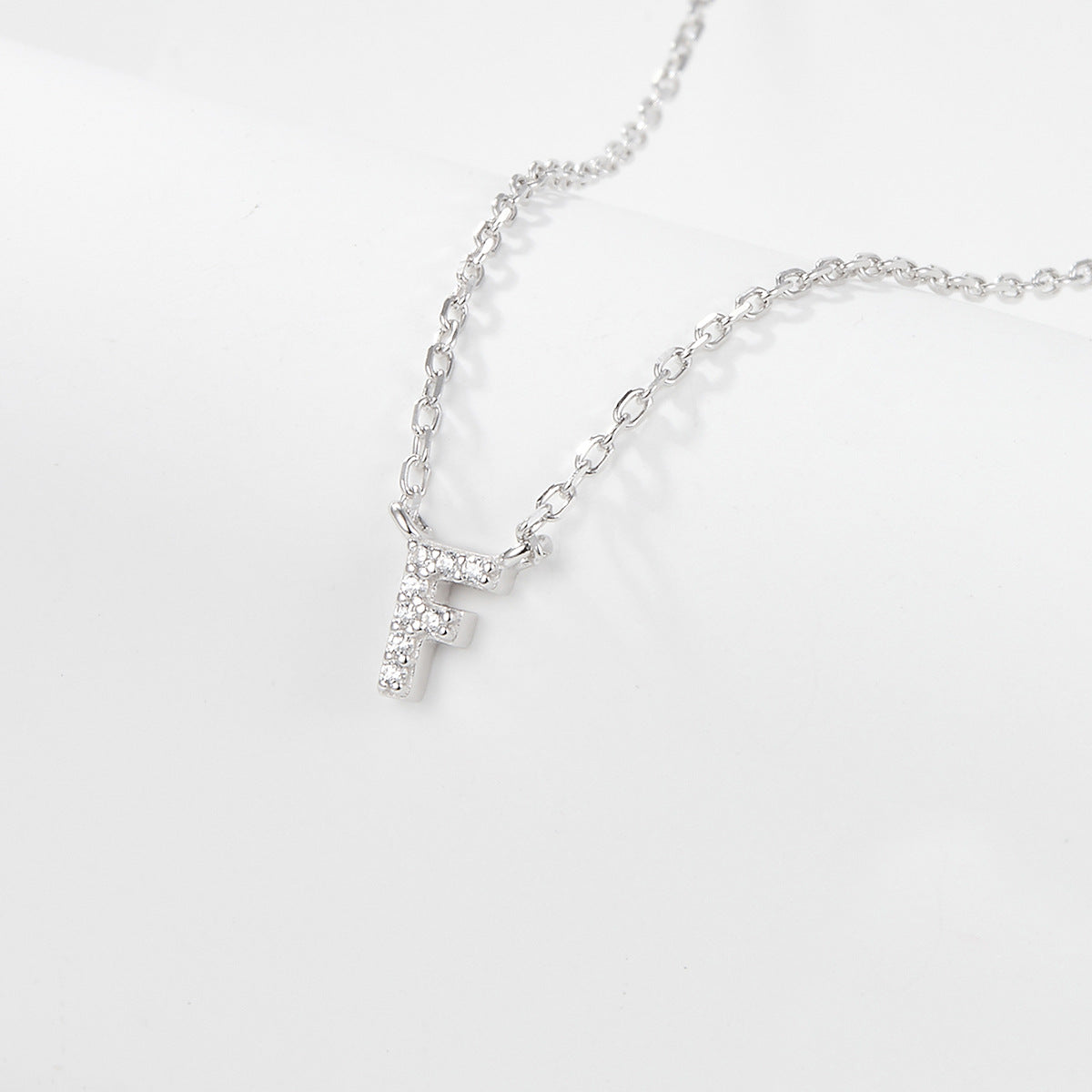 925 sterling silver 26 letter necklace light luxury high-end clavicle chain