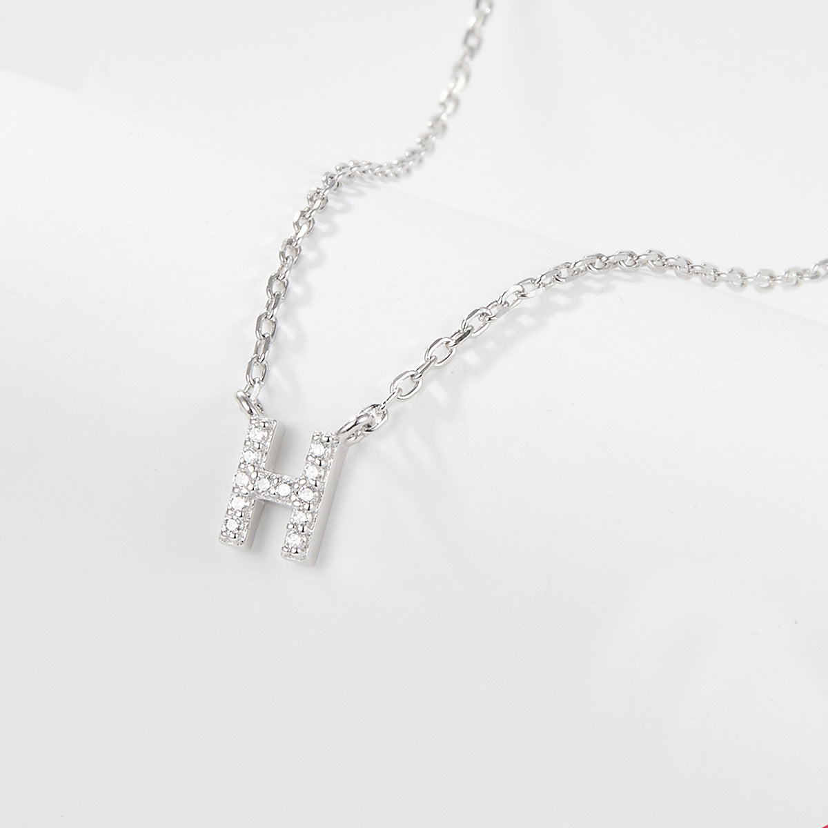 925 sterling silver 26 letter necklace light luxury high-end clavicle chain