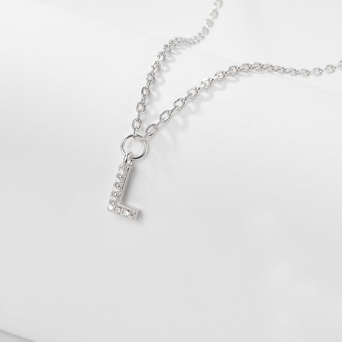 925 sterling silver 26 letter necklace light luxury high-end clavicle chain