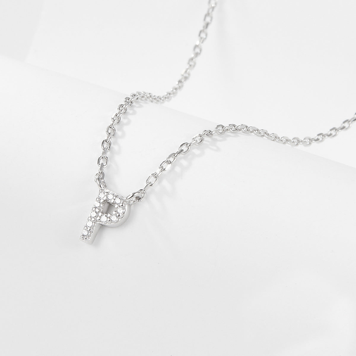 925 sterling silver 26 letter necklace light luxury high-end clavicle chain