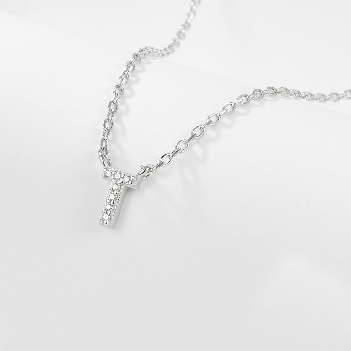 925 sterling silver 26 letter necklace light luxury high-end clavicle chain