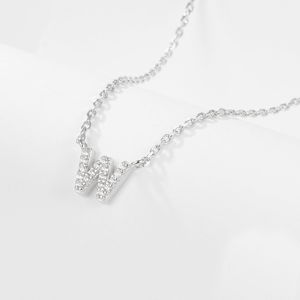 925 sterling silver 26 letter necklace light luxury high-end clavicle chain