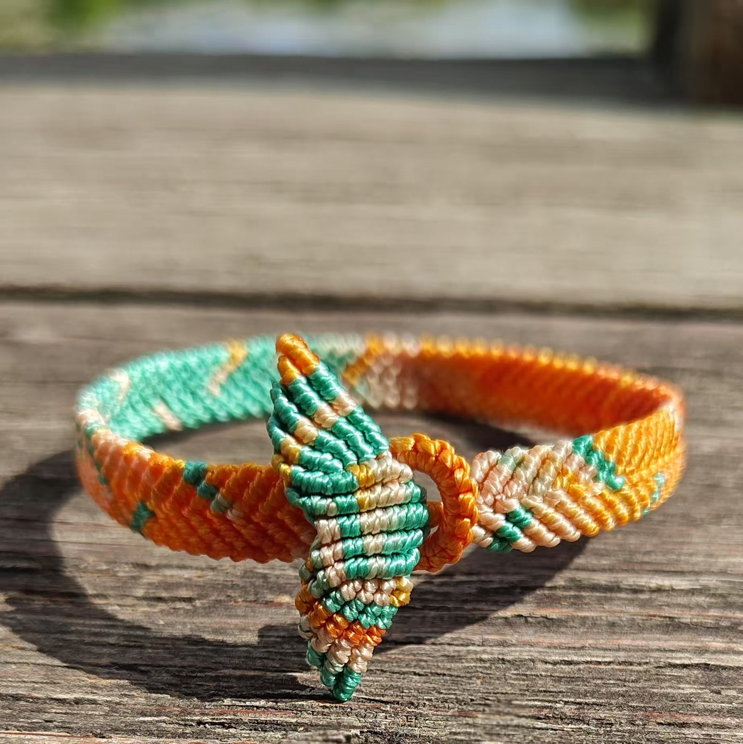 Dunhuang Mogao Grottoes style hand-woven fishtail blessing bracelet
