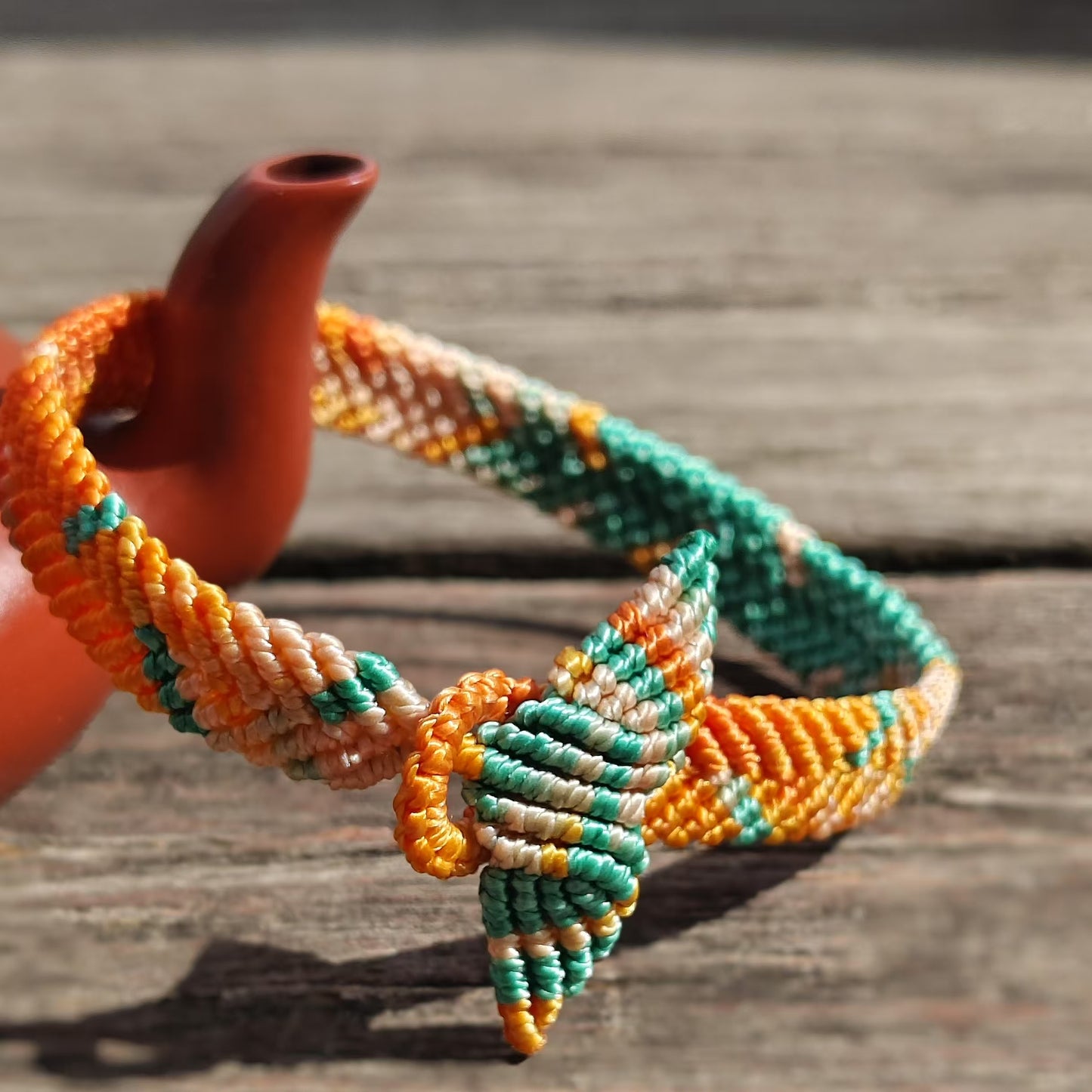 Dunhuang Mogao Grottoes style hand-woven fishtail blessing bracelet