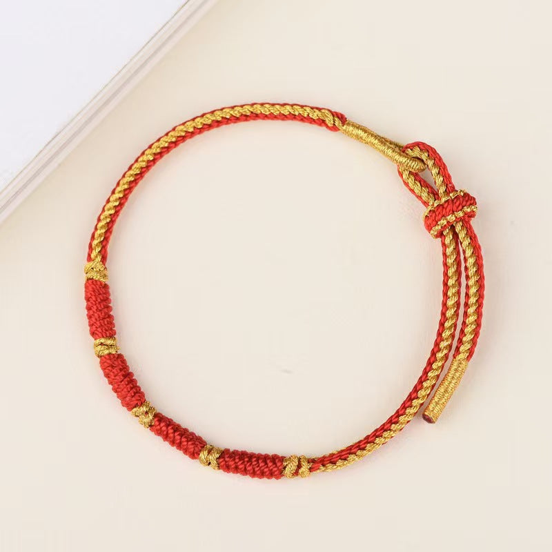 Hand-woven rope snake knot bracelet