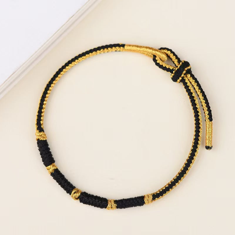Hand-woven rope snake knot bracelet