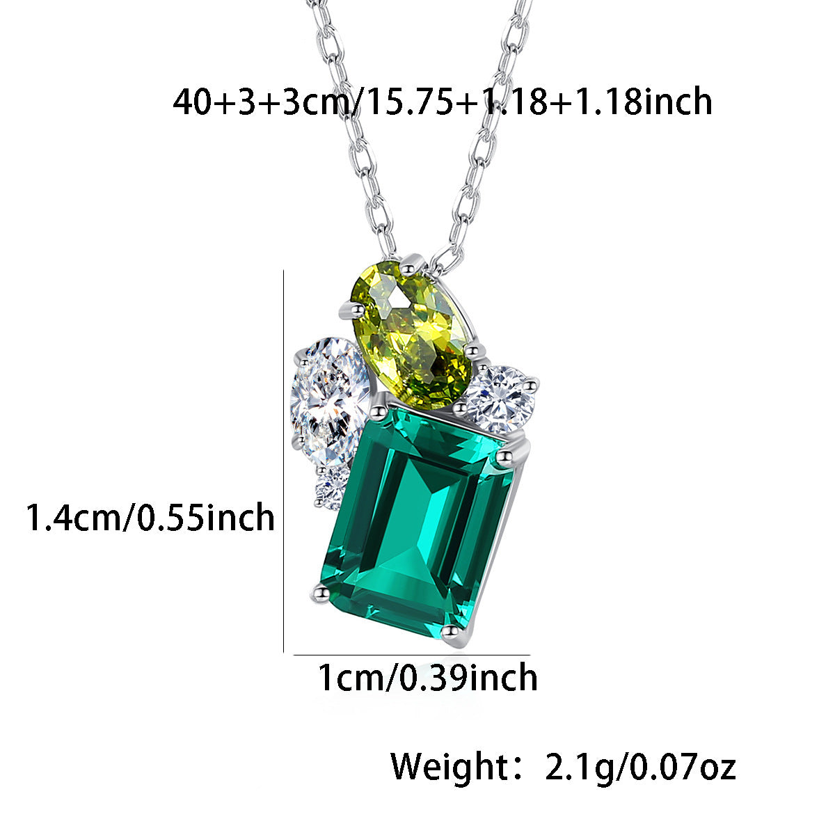 Emerald Jewelry Set - S925 Silver Mother‘s Day Minimalist Gift