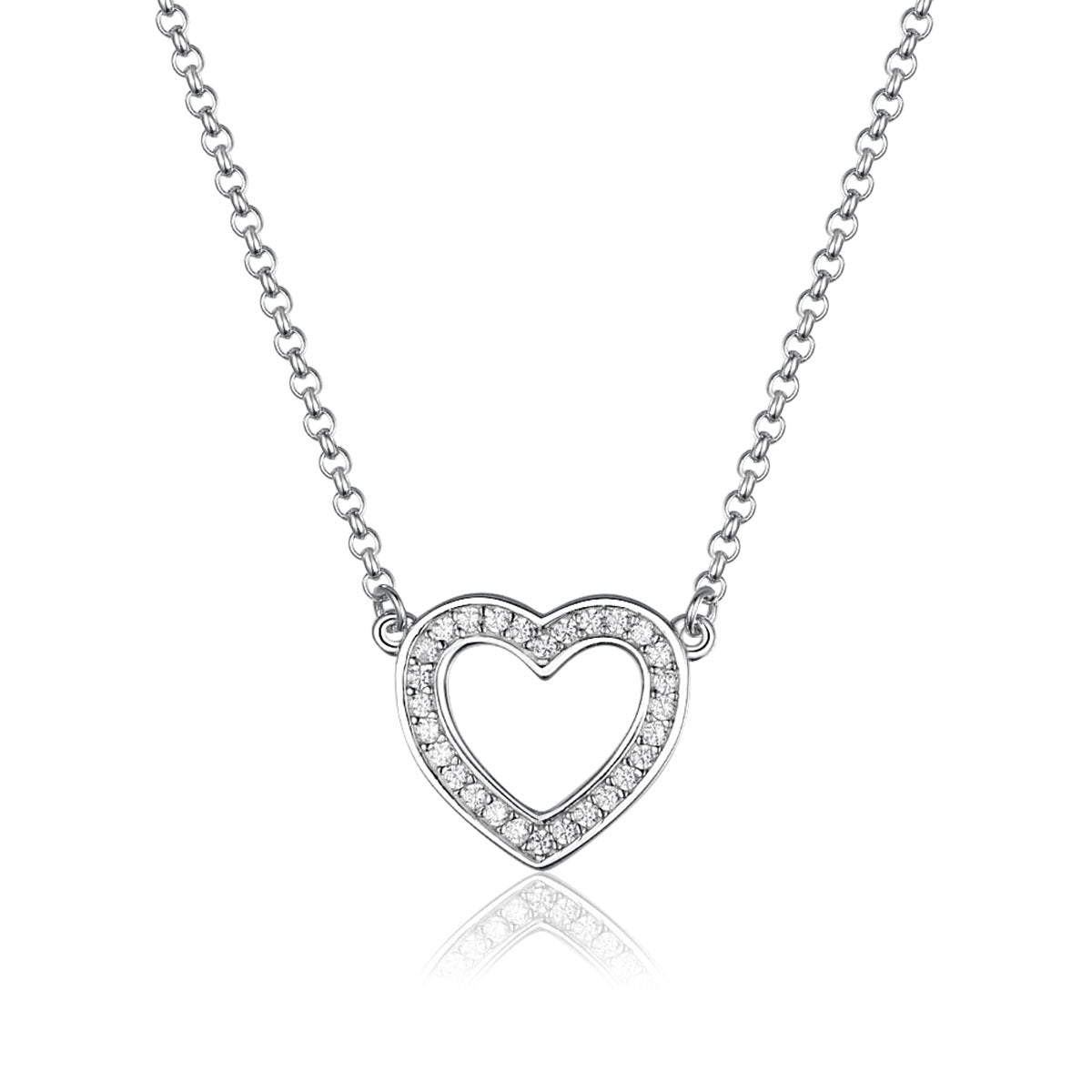 Heart Jewelry Set - 925 Silver Minimalist Light Luxury for Women