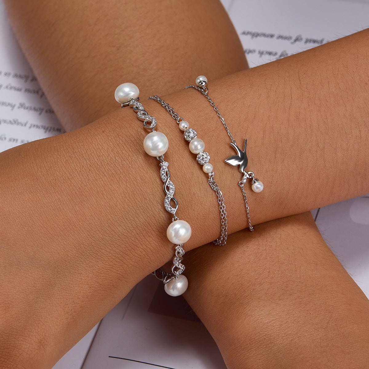 Pearl Zircon Bracelet - S925 Silver Mother's Day Luxury Gift