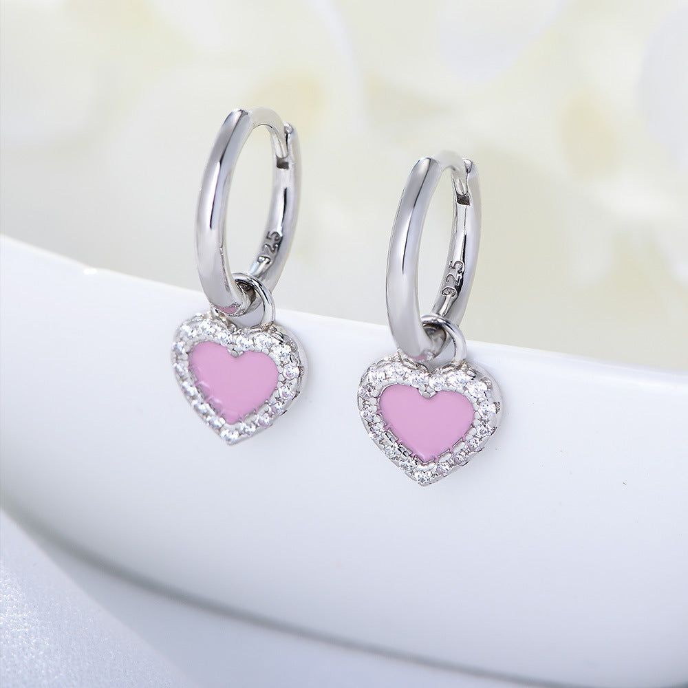 S925 Silver Minimalist Earring Combination - Sparkling Zirconia Set for Women