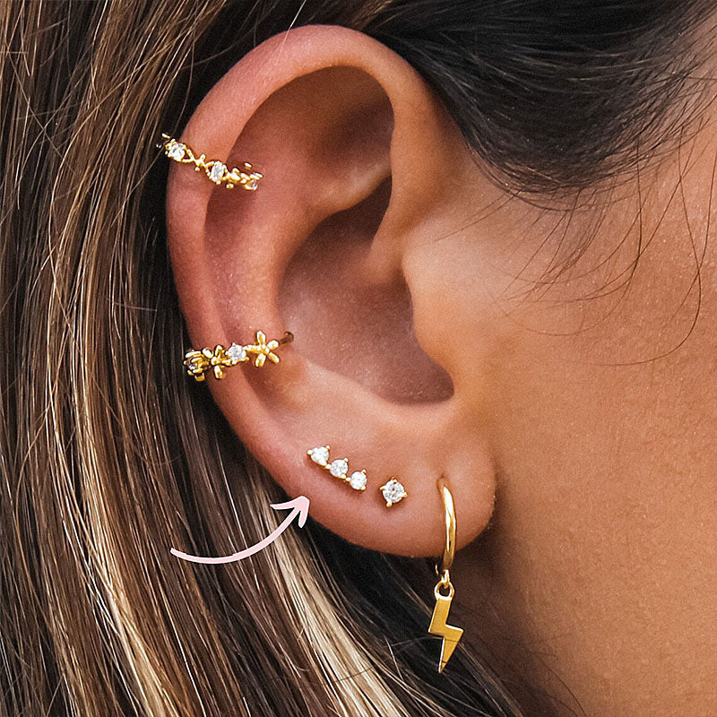 Zircon Stud Earrings - S925 Silver Minimalist Trending