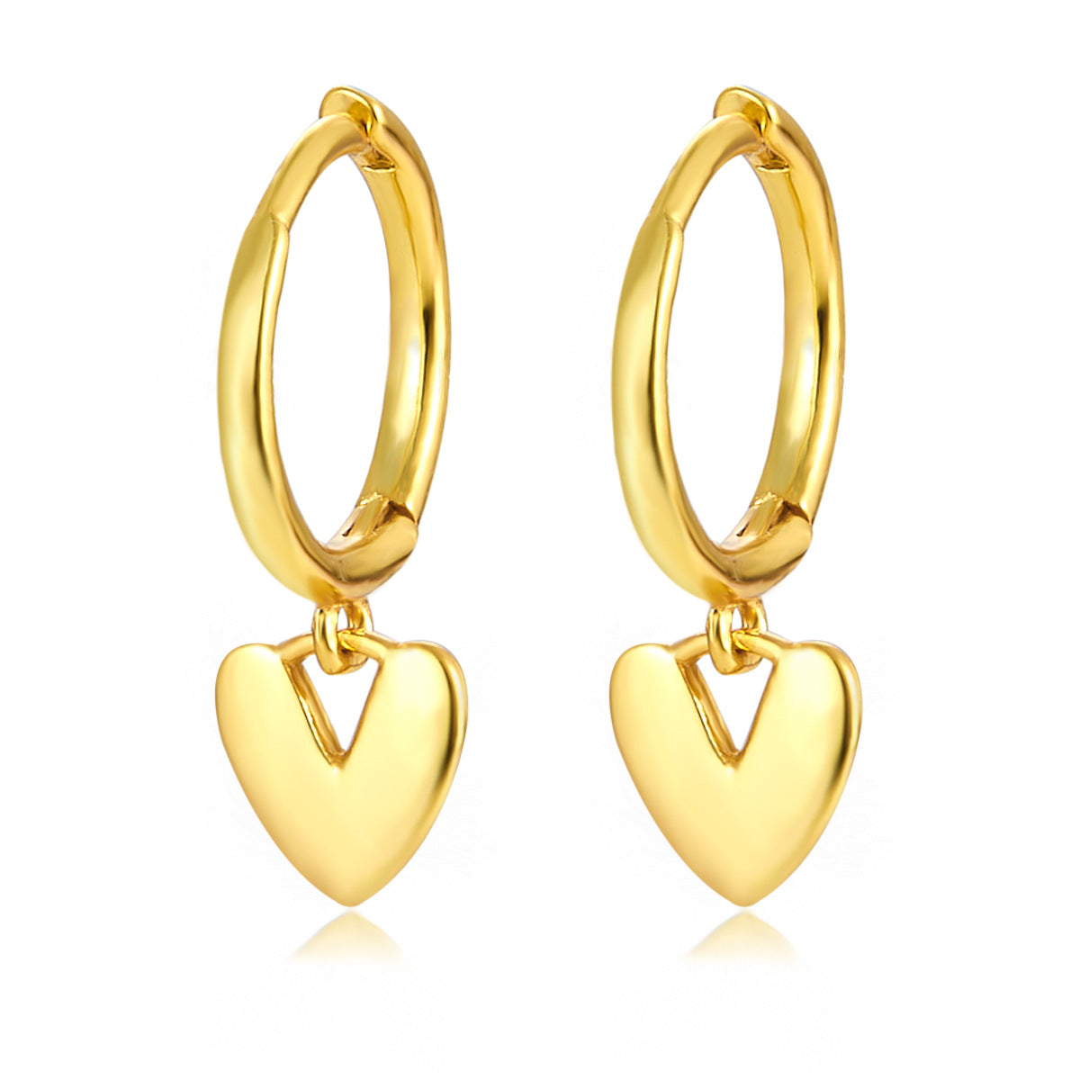 Heart Ear Cuffs - 925 Silver Stackable Light Luxury Wholesale