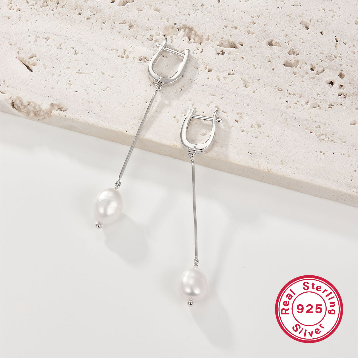 French Pearl Bracelet - 925 Sterling Silver Light Luxury Pendant Chain