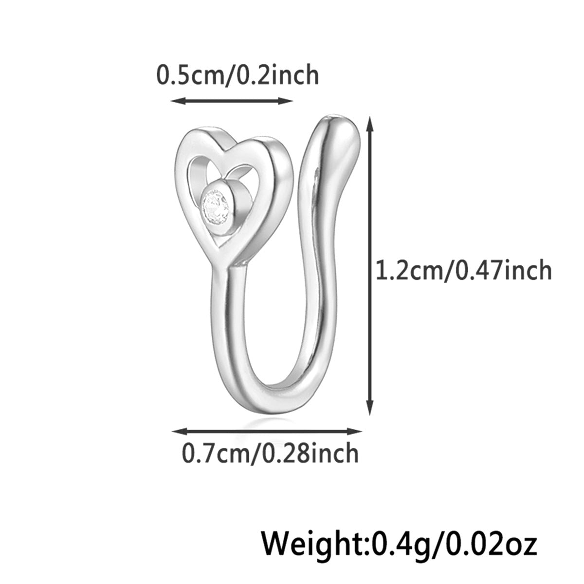 Star Nose Clip - 925 Silver Minimalist Light Luxury Unisex Jewelry