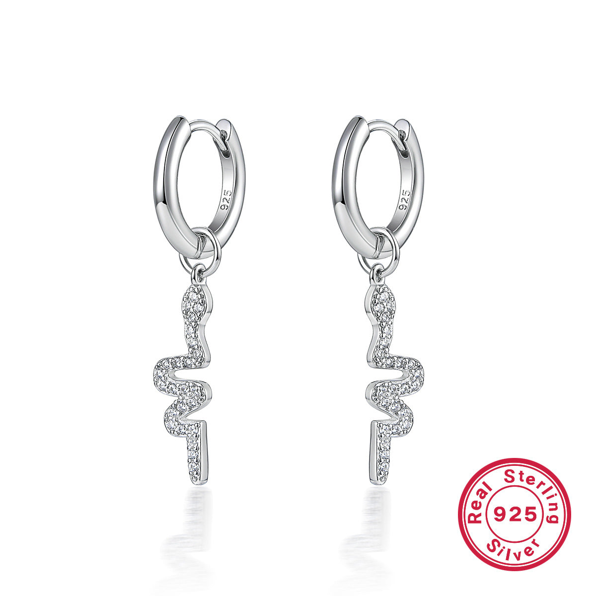 Luxe Serpent Jewelry Set | 925 Silver Earrings, Necklace & Pendant