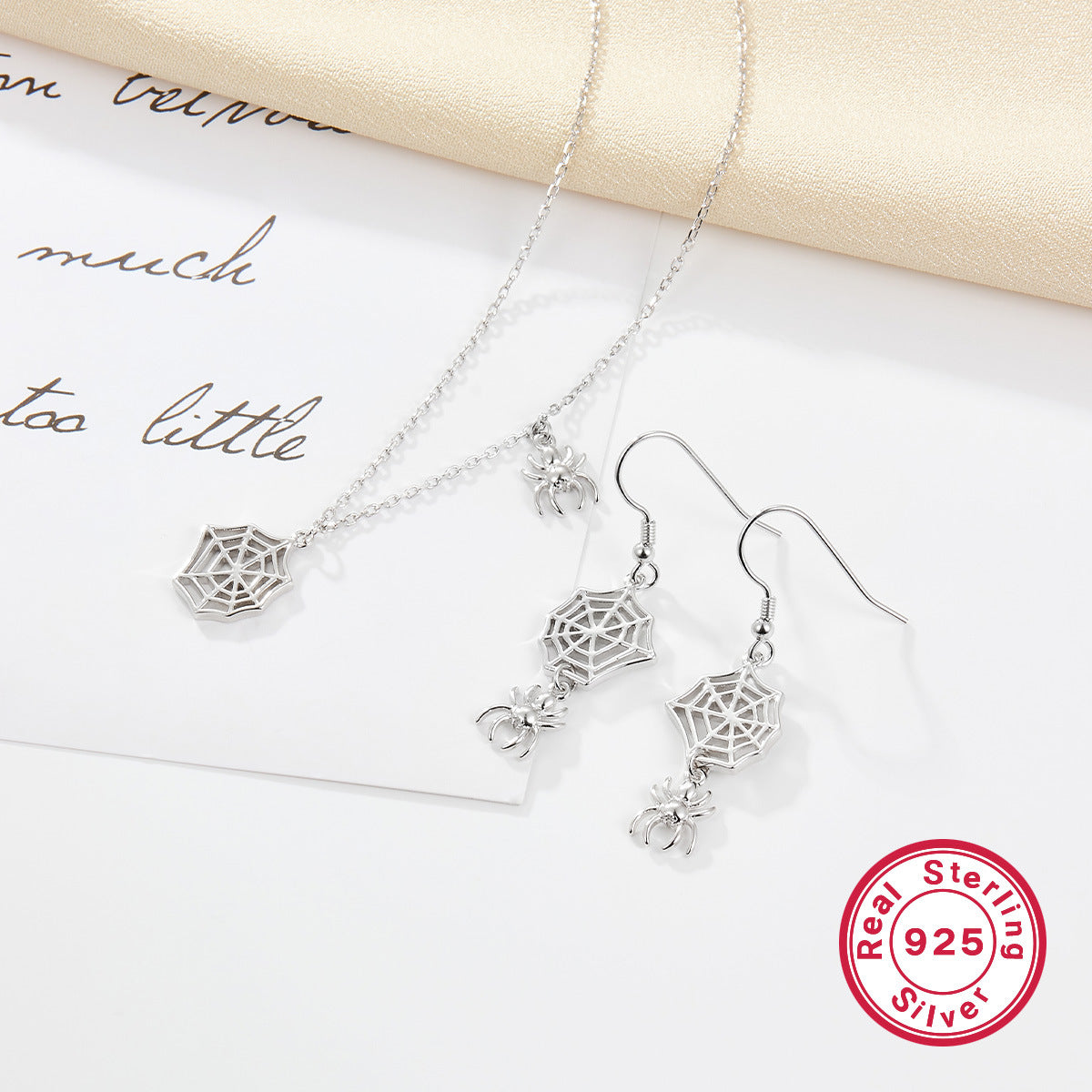 Halloween Spider Earrings in S925 Silver | Designer Drops for Women