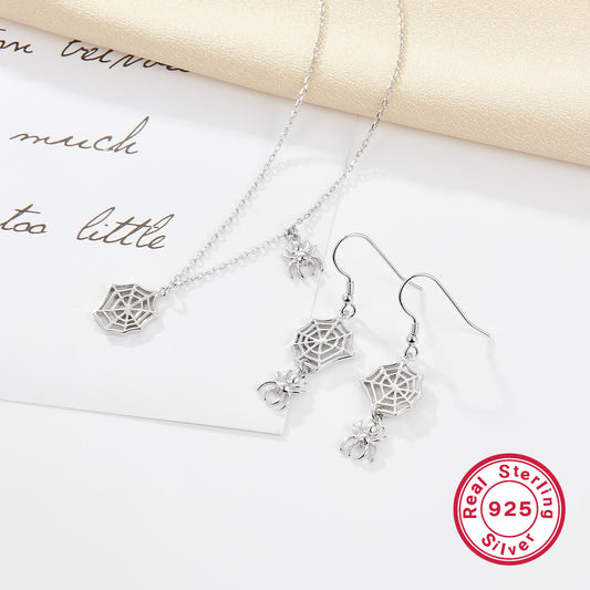 Halloween Spider Earrings in S925 Silver | Designer Drops for Women