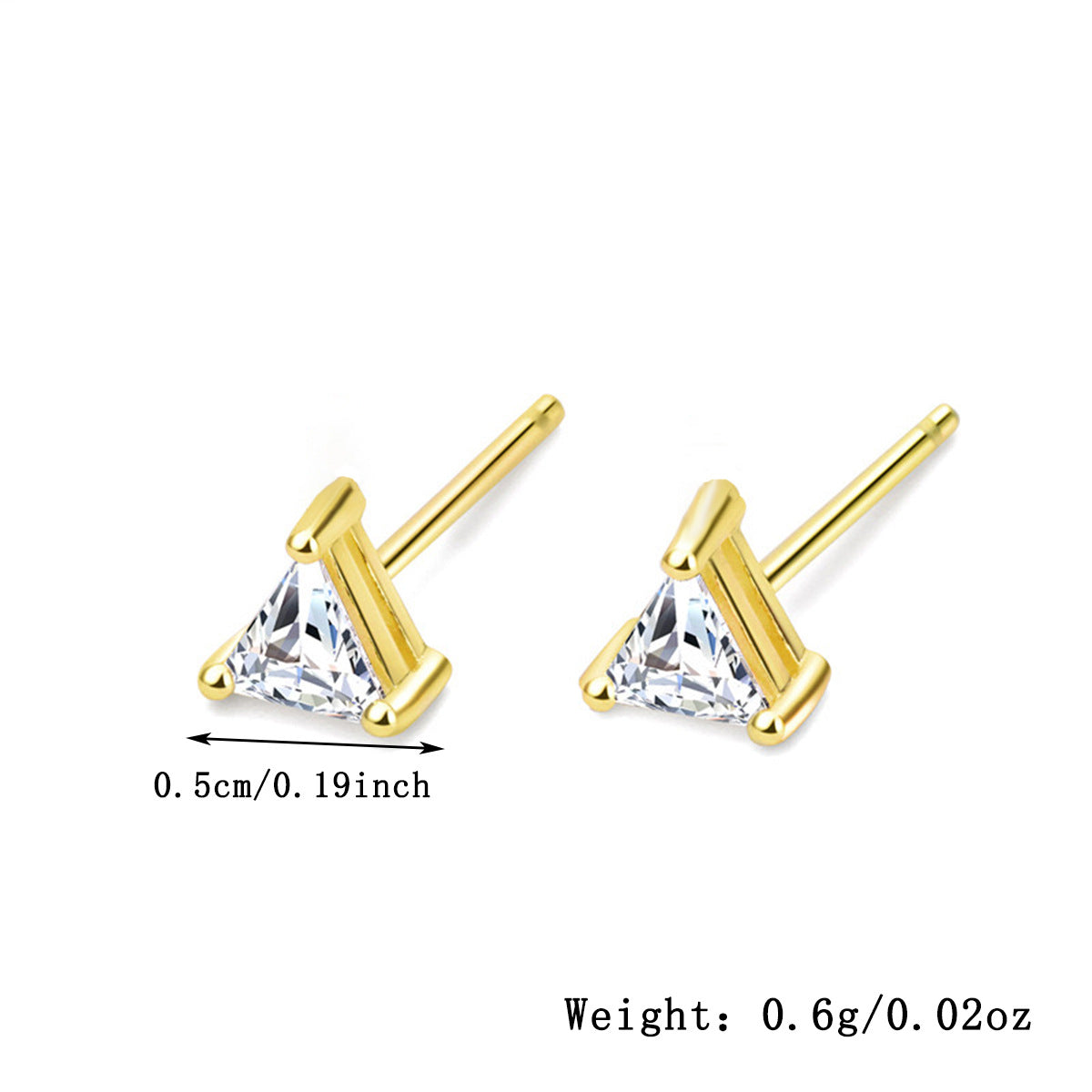 Zircon Stud Earrings - S925 Silver Minimalist Trending