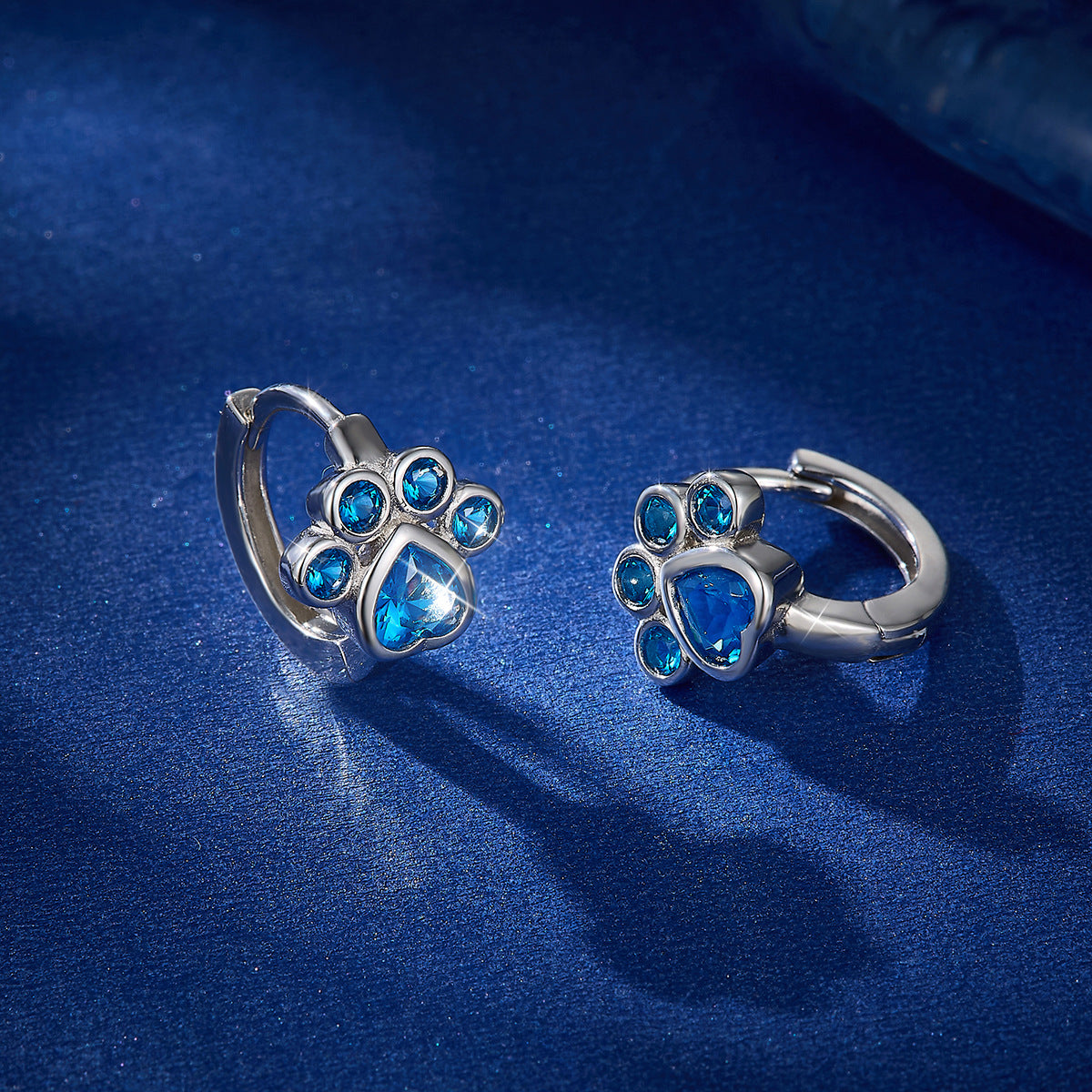 Cat Claw Jewelry Set - S925 Silver Purple Zircon Sweet Cute Gift