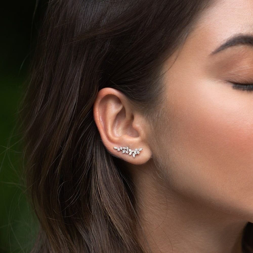 Leaf Pendant Necklace - 925 Silver Minimalist Light Luxury Choker