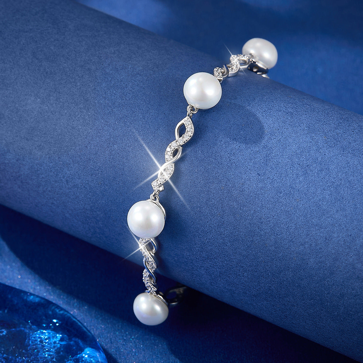 Pearl Zircon Bracelet - S925 Silver Mother's Day Luxury Gift
