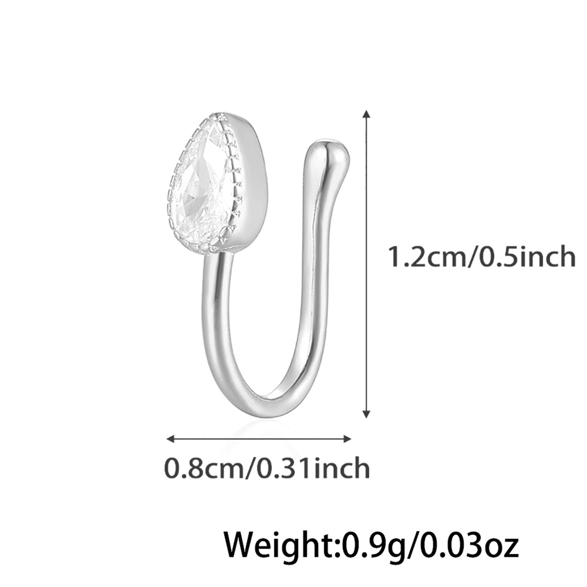 Star Nose Clip - 925 Silver Minimalist Light Luxury Unisex Jewelry