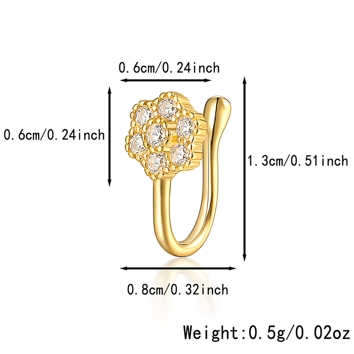 Star Nose Clip - 925 Silver Minimalist Light Luxury Unisex Jewelry