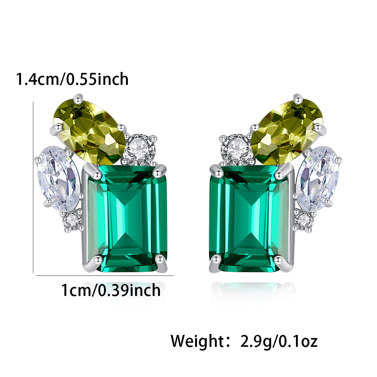 Emerald Jewelry Set - S925 Silver Mother‘s Day Minimalist Gift